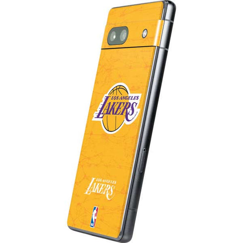 NBA Los Angeles Lakers Distressed Google Pixel 7a Skin